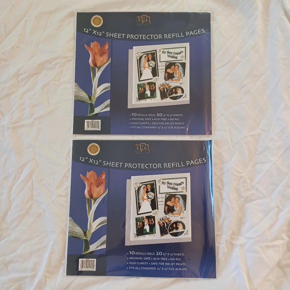 New K & Company 12x12 Scrapbook Bundle - Stickers, Tape, Paper, Page Protectors
